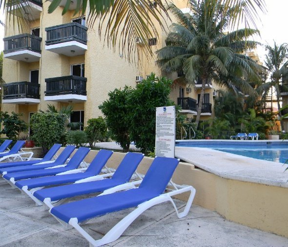 Terraço solário Hotel Faranda Imperial Laguna Cancún
